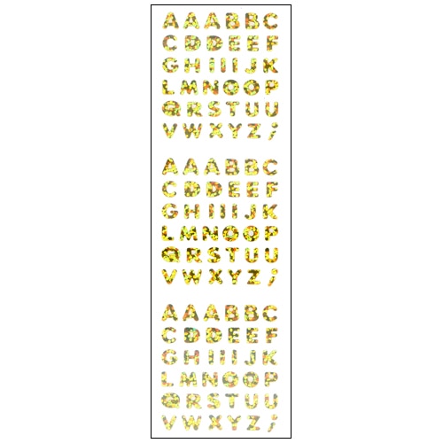 #奥山商会 シール プリズムシール  アルファベット HG158