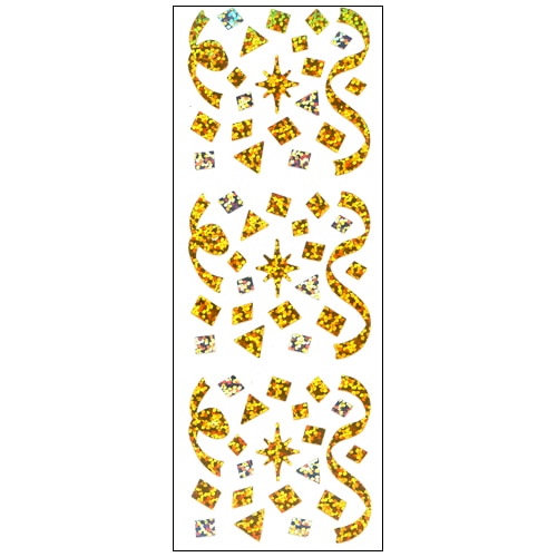 #奥山商会 シール プリズムシール  リボン&コンフェッティ CP129