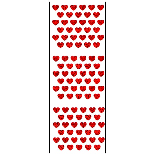 #奥山商会 シール プリズムシール  ハート赤 CP101