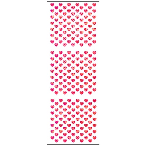 #奥山商会 シール プリズムシール  濃いピンクハート CH110