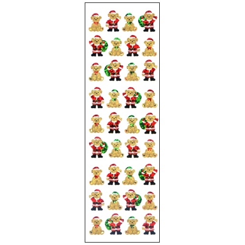 #奥山商会  プリズムシール  ベアーサンタ XJ033