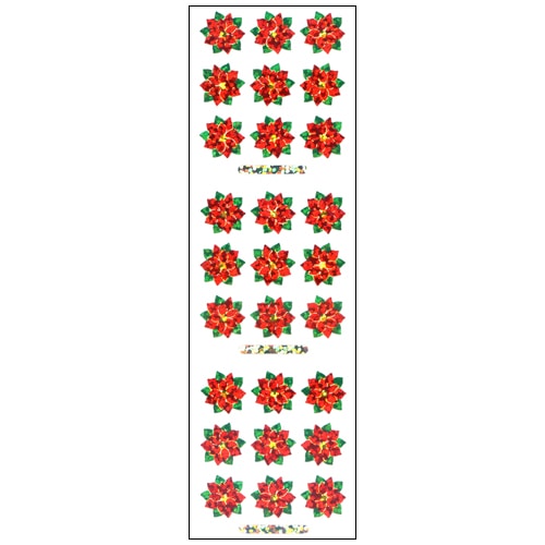 #奥山商会  プリズムシール  ポインセチア XJ148