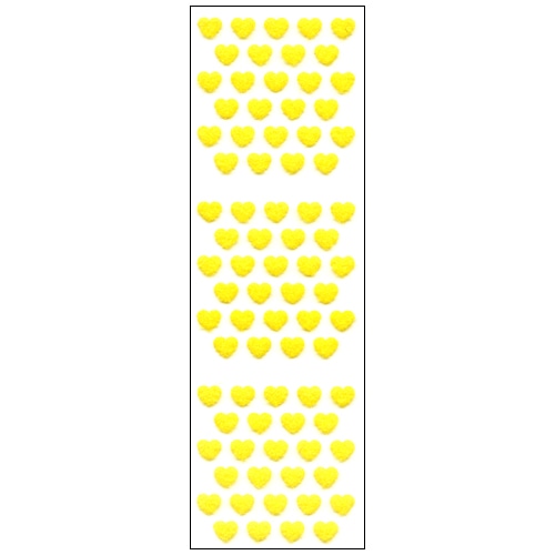 #奥山商会 シール ふわふわシール  ハート5列4列 ZV104
