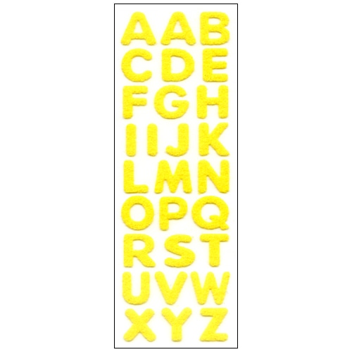 #奥山商会 シール ふわふわシール  アルファベット ZV158