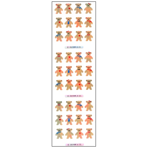 #奥山商会 シール オーロラシール  ベアー4列 KA042