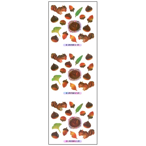 #奥山商会 シール オーロラシール  栗 KA192