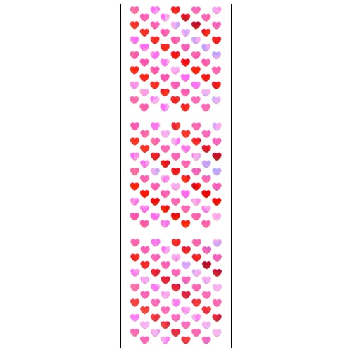 #奥山商会 シール オーロラシール  ハート3色4mm KA521