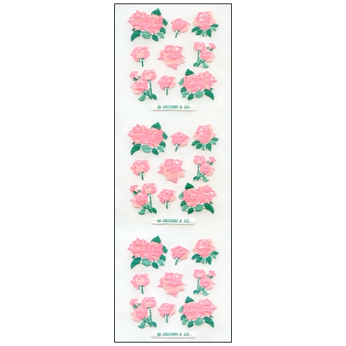 #奥山商会 シール 和風シール  バラ JB087