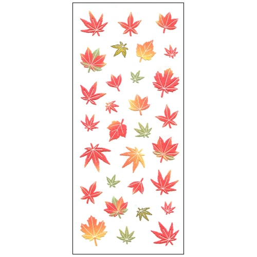 #奥山商会 シール 和風シール  紅葉 JP244