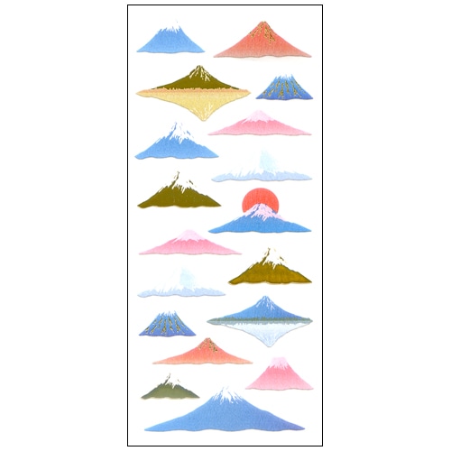 #奥山商会 シール 和風シール  富士山 JP328