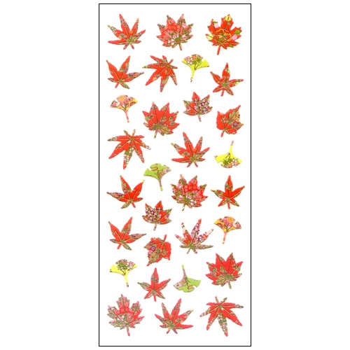 #奥山商会 シール 和風シール  千代柄紅葉 JP344