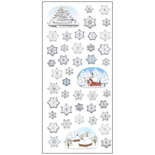 #奥山商会 シール 和風シール  雪の結晶 JP354