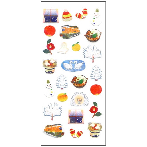 #奥山商会 シール 和風シール  冬物語 JP356