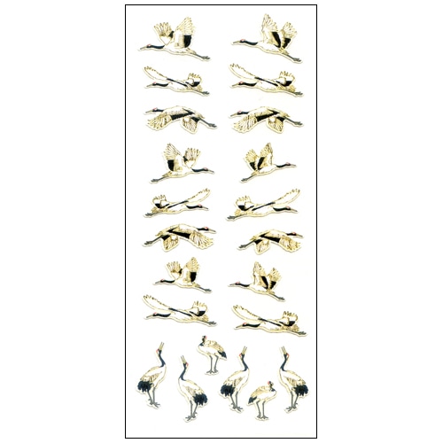 #奥山商会 シール 和風シール  鶴 JP372