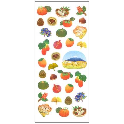 #奥山商会 シール 和風シール  秋 JP745