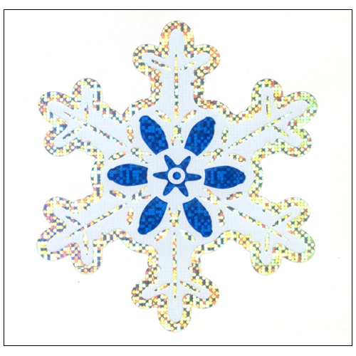 #奥山商会  ラージシール(ホロ)  雪の結晶 XL054