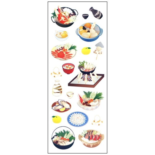 #奥山商会 シール ラメ入りシール  鍋料理 CR099