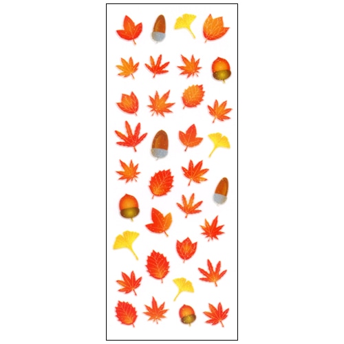 #奥山商会 シール ラメ入りシール  秋の木の実 CR147