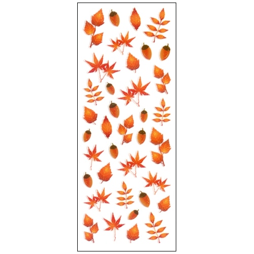 #奥山商会 シール ラメ入りシール  秋の葉 CR247