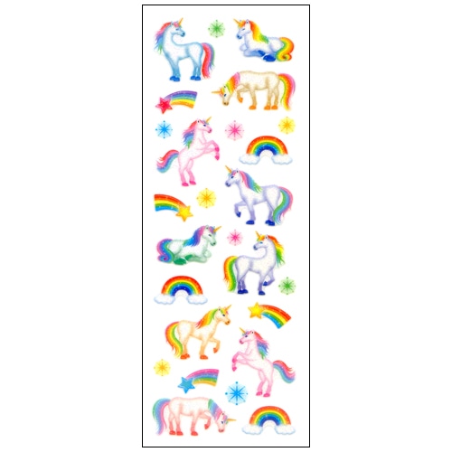 #奥山商会 シール ラメ入りシール  ユニコーン CR264