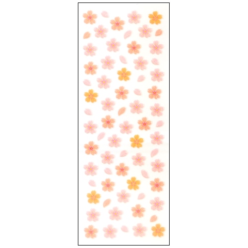 #奥山商会 シール ラメ入りシール  桜吹雪 CR278