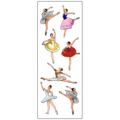 #奥山商会 シール ラメ入りシール  バレリーナ CR297