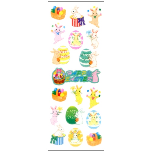 #奥山商会 シール ラメ入りシール  イースターバニー HR305