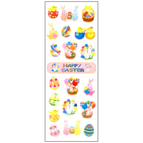 #奥山商会 シール ラメ入りシール  イースター HR309