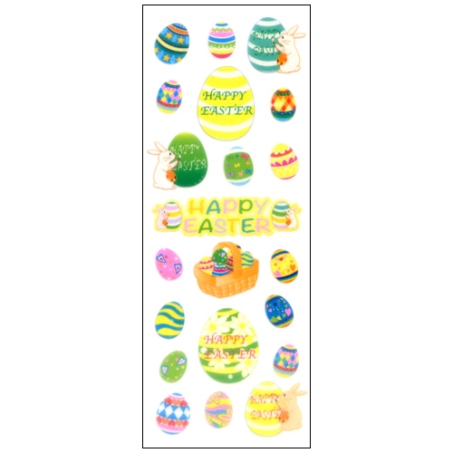 #奥山商会 シール ラメ入りシール  イースターエッグ HR311
