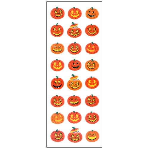 #奥山商会  ラメ入りシール  パンプキン3列 CR586