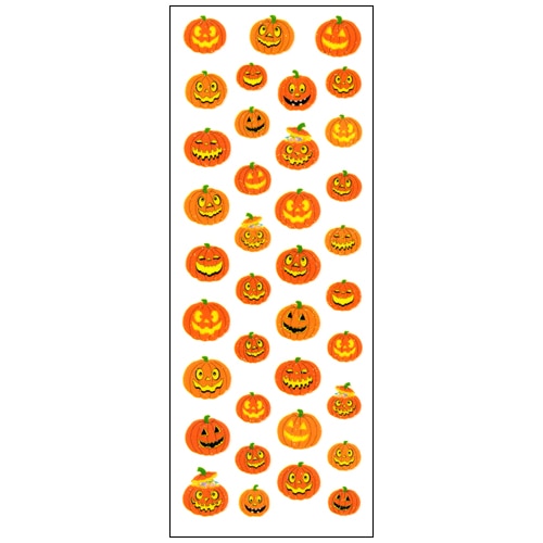 #奥山商会  ラメ入りシール  パンプキン CR686