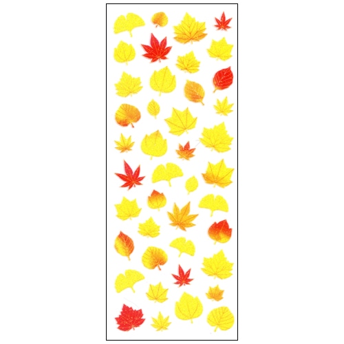 #奥山商会 シール ラメ入りシール  黄葉 CR848