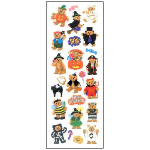 #奥山商会  ラメ入りシール  ベアーハロウィーン HR865