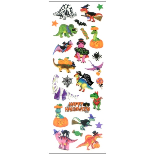 #奥山商会  ラメ入りシール  恐竜ハロウィーン HR867