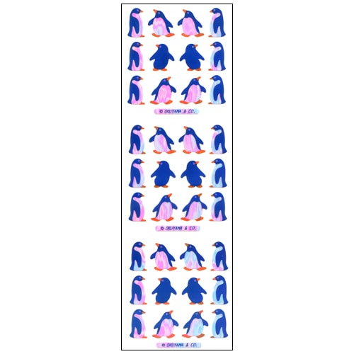 #奥山商会 シール オーロラシール  ペンギン YA024