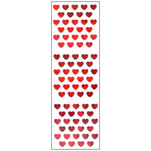 #奥山商会 シール オーロラシール  ハート 赤 YA101