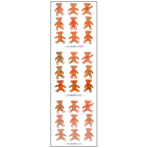 #奥山商会 シール オーロラシール  テディベアー YA156