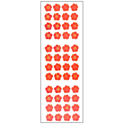 #奥山商会 シール オーロラシール  ハイビスカス YA175