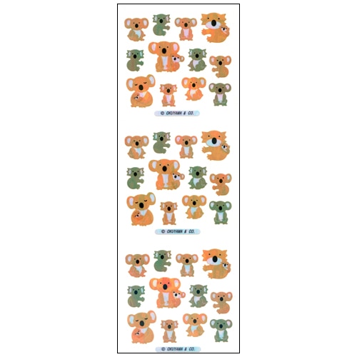 #奥山商会 シール オーロラシール  コアラ YA194