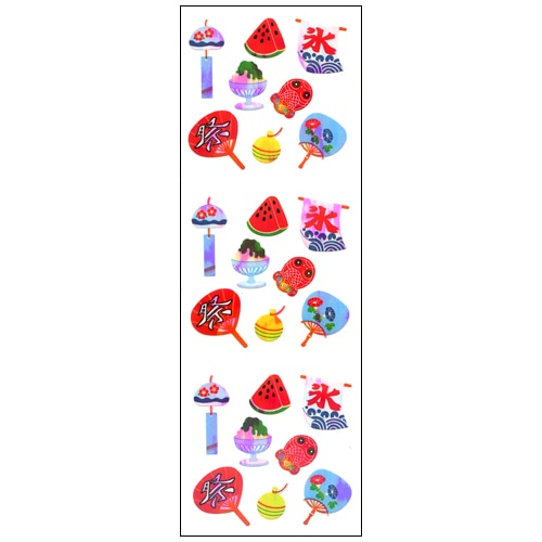 #奥山商会 シール オーロラシール  夏の風物 YA206