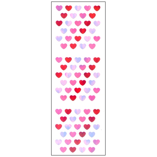 #奥山商会 シール オーロラシール  ハート3色 AU121