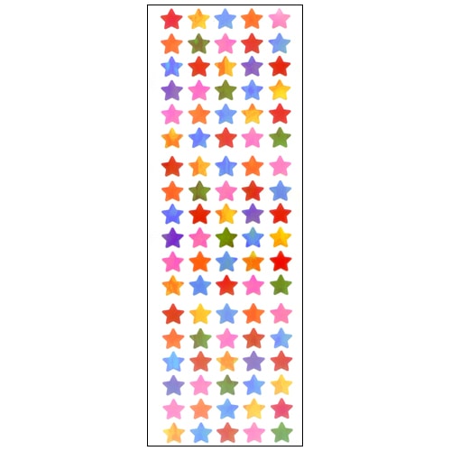 #奥山商会 シール オーロラシール  カラフルスター8mm AU215