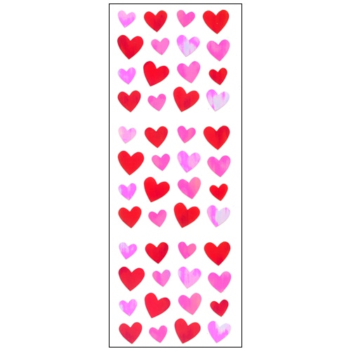 #奥山商会 シール オーロラシール  ハート3色ランダム AU282