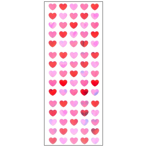 #奥山商会 シール オーロラシール  ハート5列,3色 AU621