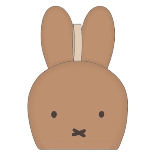 #スクエア(国内販売のみ）  ミッフィー マスコットタオル  茶 BW25-31