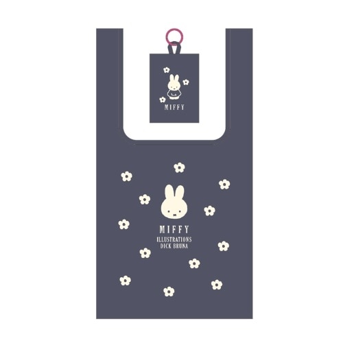 #スクエア(国内販売のみ）  エコバッグ  紺 BS26-4