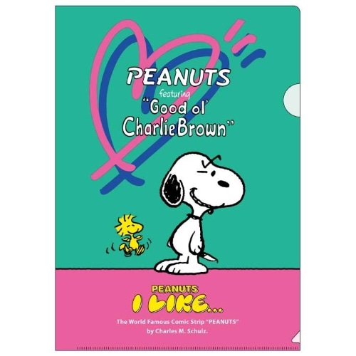 #スクエア(国内販売のみ） PEANUTS･クリアファイル A4 緑 PA26-22