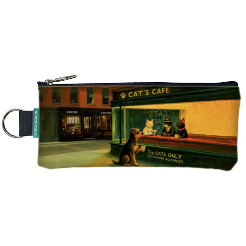 #スピーチバルーン 収納用品 旅する猫ペンケース ★ ニューヨークBar P-320-29