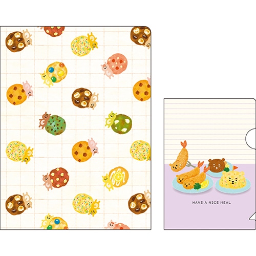 #パインブック(国内販売のみ） ファイリング用品 ミニファイルセット・ふうズー  洋食洋菓子 h605014