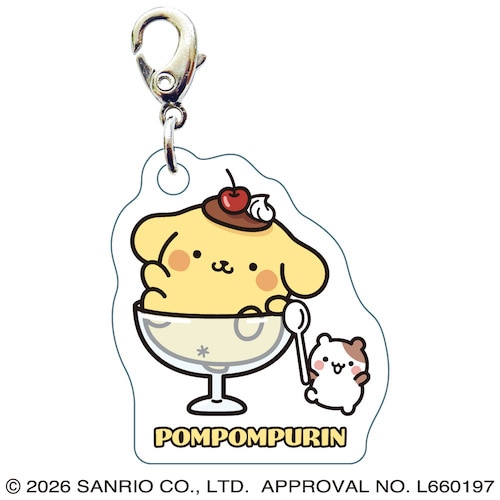 #サザンDSクリエイト(国内販売のみ） 身辺雑貨 サンリオ スリ－シ－エムチャ－ム  ポムポムプリン･パフェでちゅう 20556